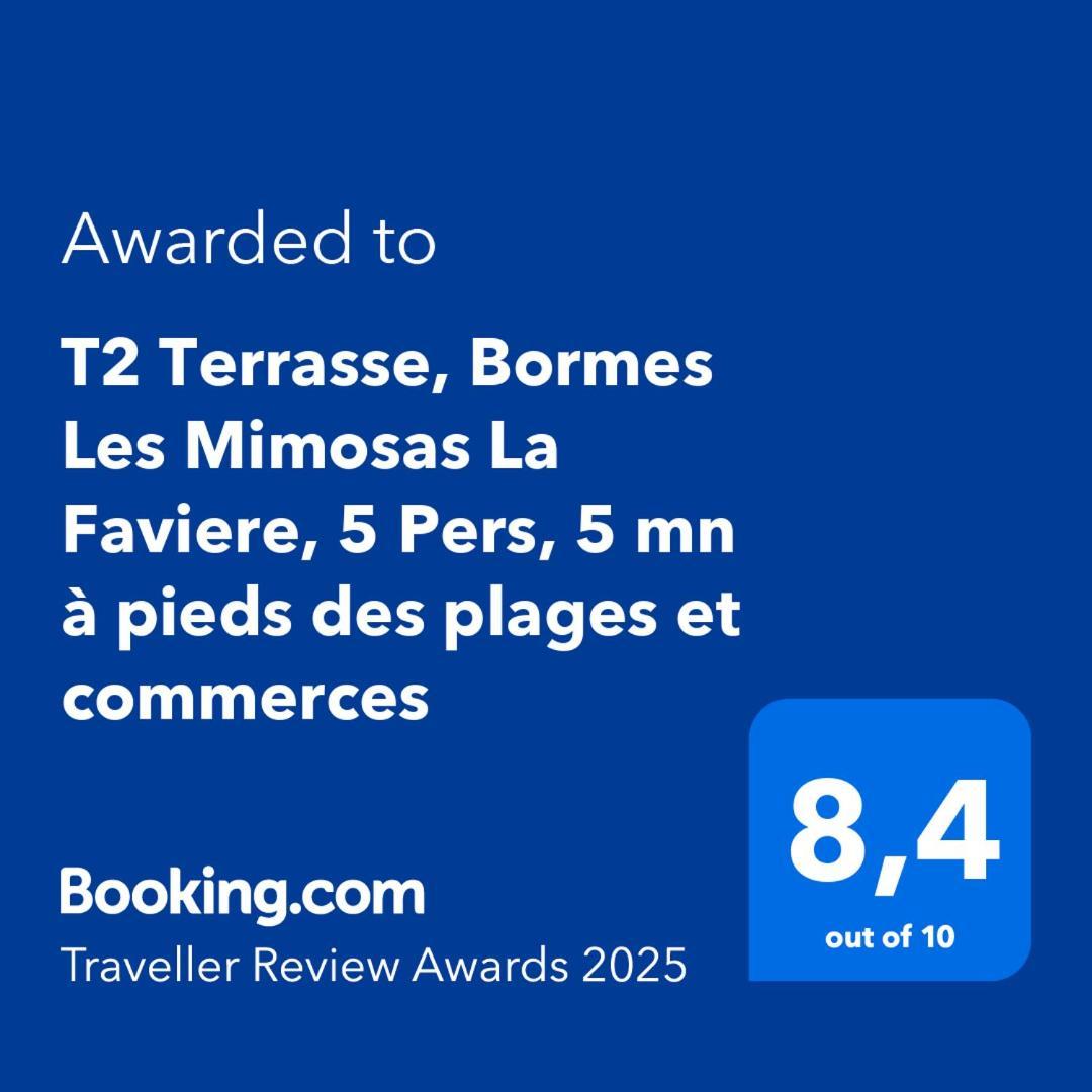 T2 BORMES LES MIMOSAS, La Faviere à 5 mn à pieds de la plage Extérieur photo